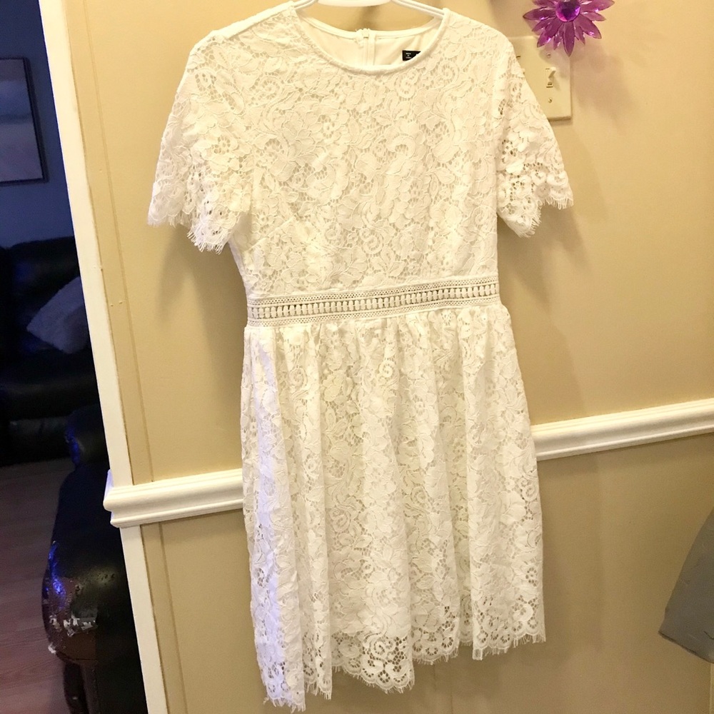 White lace dress